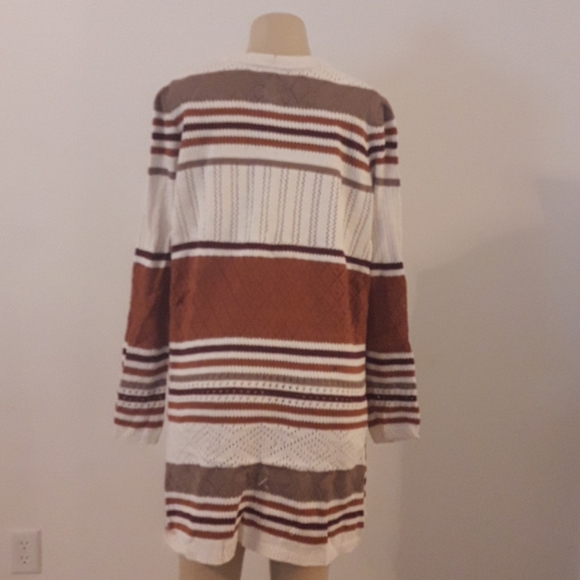 Long Knit Cardigan Multicolored - Picture 6 of 7
